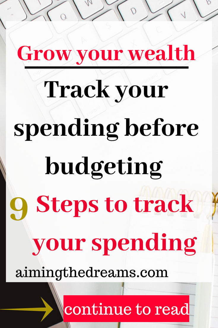 Grow your wealth by tracking how much you are spending. It becomes easy to plan a budget ans save money after tracking your spending