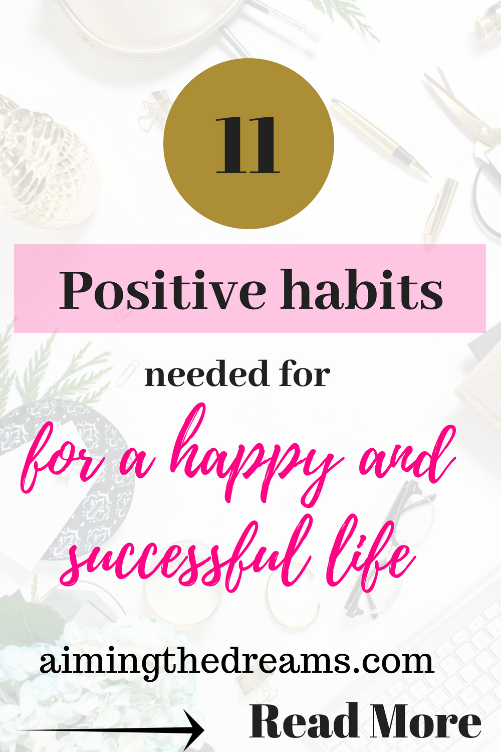 Cnanging your habits towards positivity helps in making life more beautiful and success comes from all the phases of life. Little changes daily helps in gearing your life towards happiness and success.