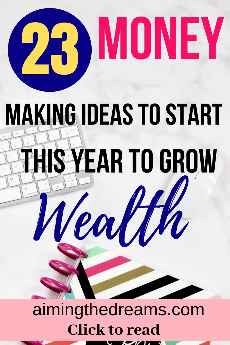 Money making ideas to grow wealth this year. Try these tips and earn money as stay at home mom
