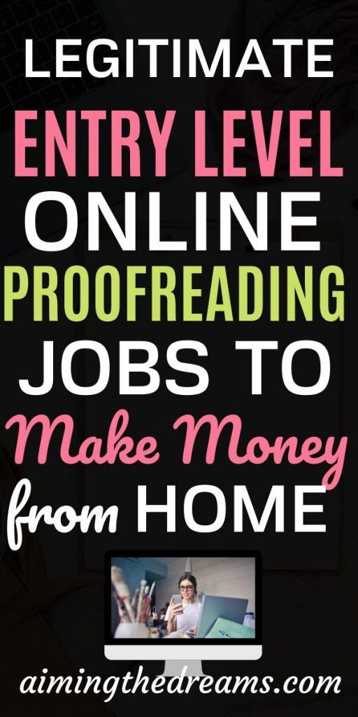 Legitimate proofreading jobs online