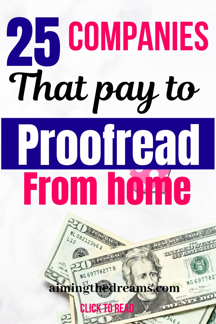 companies that pay to proofread from home . Work from home ideas as side hustles. 
