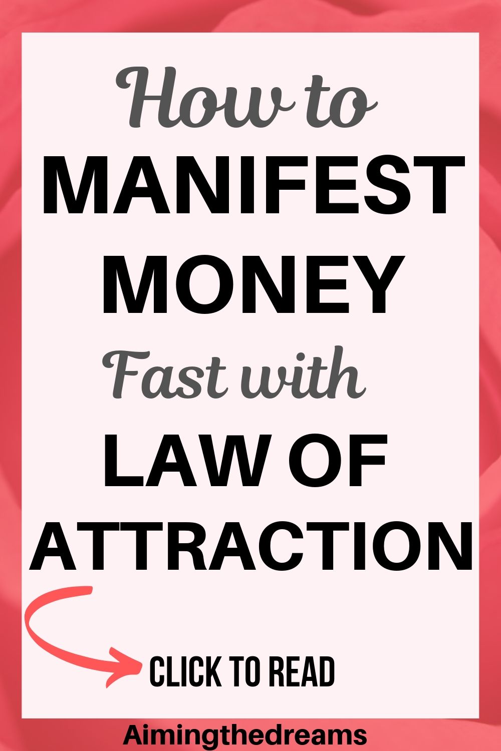 How to manifest money abundant money with law of attraction and create anundance.