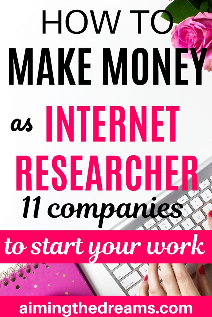 How to make money as internet researcher.