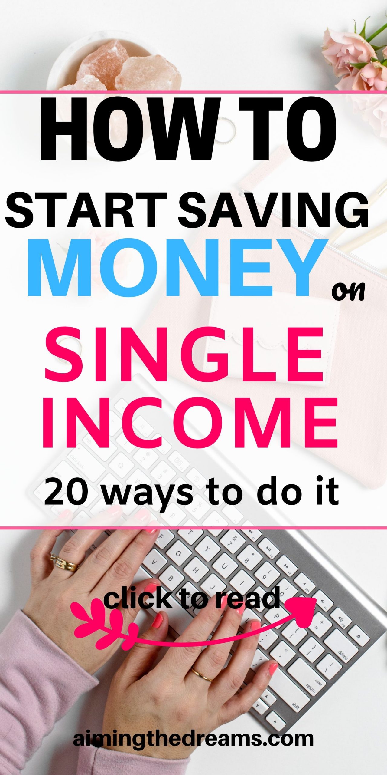How to start saving money on single income. Start budgeting, sidehustles and make money as extra income if you want to save money.