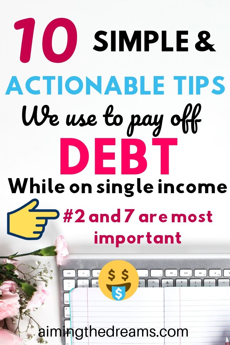 10 simple and actionable tips to come out of debt when you are broke as hell and want to debt free.