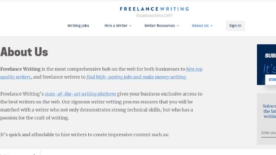 Entry level freelance writing jobs for beginners to start freelance careers