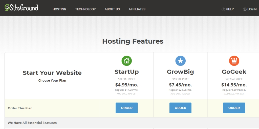 siteground hosting 1