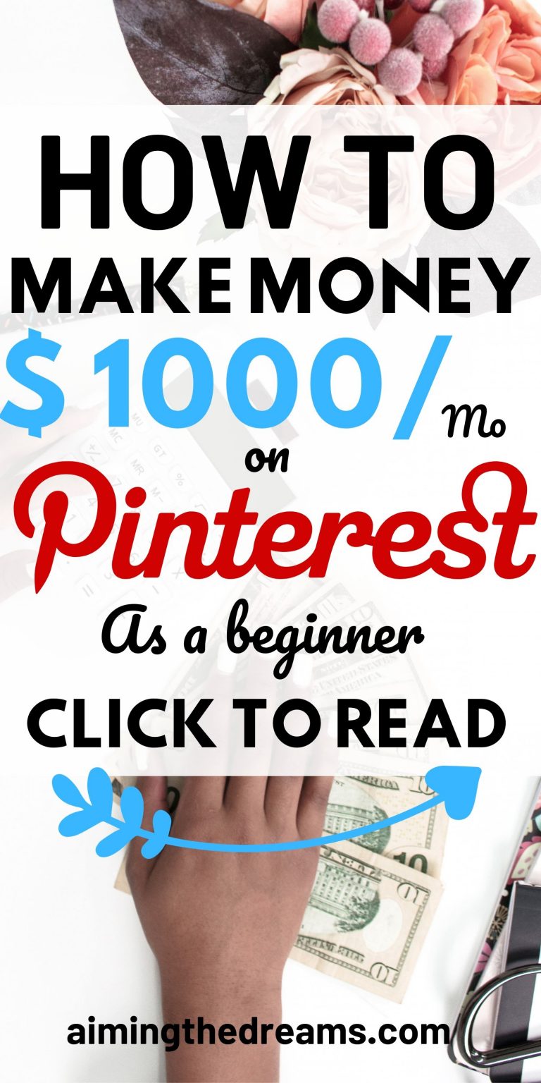 Tips on how to make money on Pinterest as a beginner - Aimingthedreams