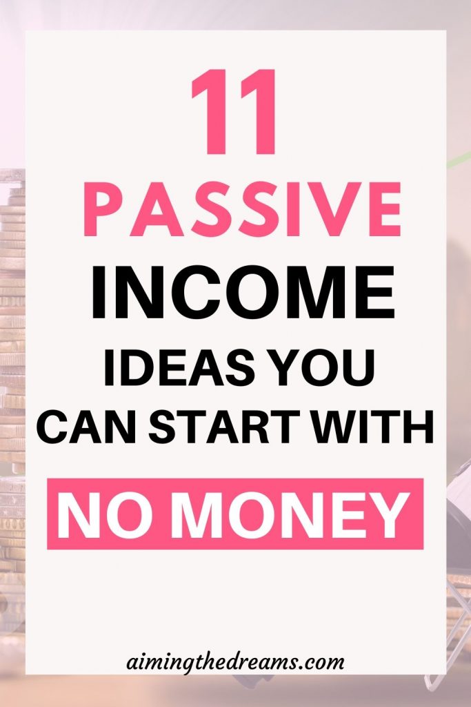 How to create passive income with no money