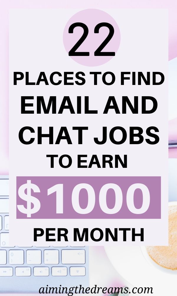 Online chat jobs