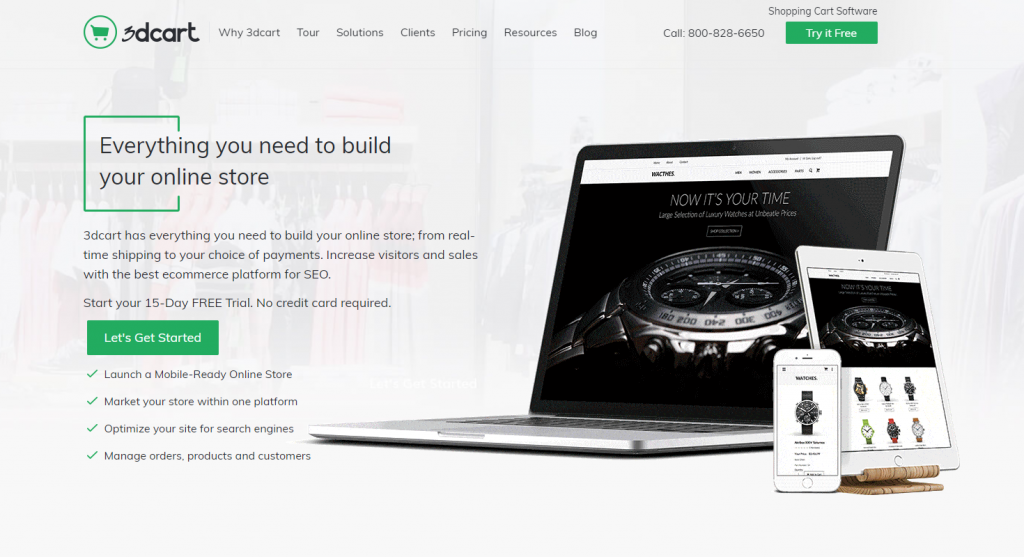 3dcart is best eCommerce platform for online stores