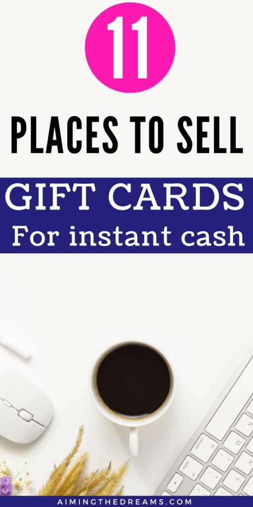 Sell gift cards online for cash