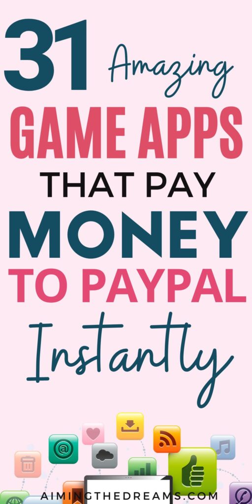 game apps that pay money to paypal