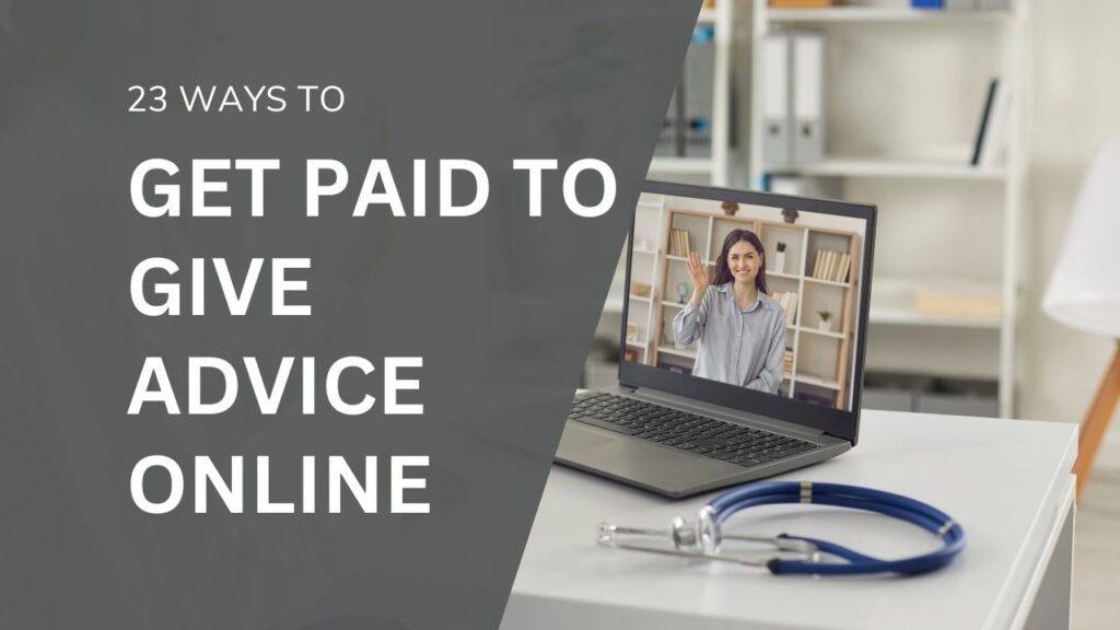 Get paid to give advice online