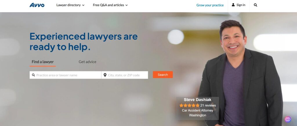 avvo legal online platform to get paid to give advice