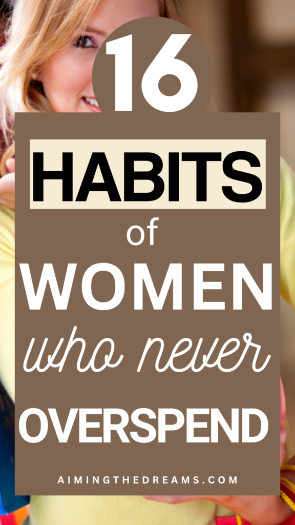 Habits of women who never overspend