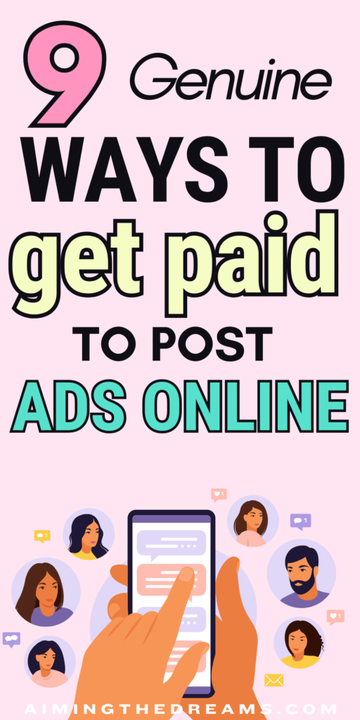 GET PAID TO POST ADS ONLINE