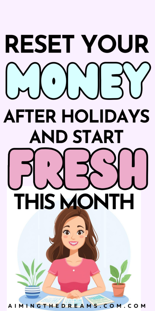 Holiday spending can throw your budget off fast. This step-by-step money reset plan helps you reset your finances after the holidays, review spending, rebuild savings, and regain control. Perfect for anyone looking to create a realistic budget, reduce debt, and start the year with stronger money habits.