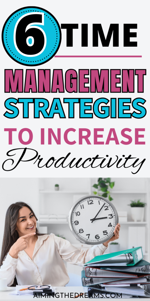 Struggling to stay focused? These 6 time management strategies will help you boost productivity and get more done in less time. Learn practical productivity tips, daily planning methods, and focus techniques that actually work. Perfect for busy people looking to improve time management skills, avoid burnout, and create a more productive routine at home or work.
