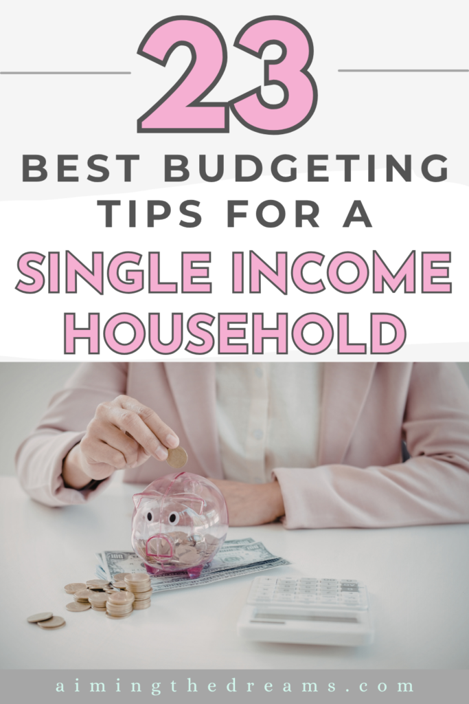 Managing money on one income can feel overwhelming, but these budgeting tips make it easier. Discover 23 practical strategies for single income households to save money, cut expenses, and stay financially secure. Learn smart budgeting methods, frugal living ideas, and money saving tips that help you build stability while still covering everyday needs and unexpected expenses.