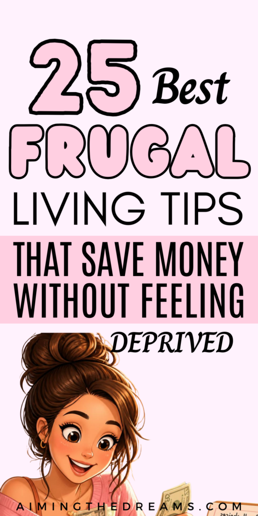 Frugal living doesn't have to mean sacrificing everything you enjoy. These practical frugal living tips help you spend less, keep your favorite comforts, and build better money habits without cutting corners. Discover realistic ways to save money on groceries, bills, and everyday expenses while creating a budget that actually works for your lifestyle. frugal living tips, save money, money saving tips, frugal lifestyle, budgeting tips, simple living, grocery savings, household budget, frugal home, financial freedom